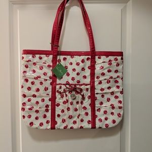 NWT Vera Bradley Frill Tote in Make Me Blush